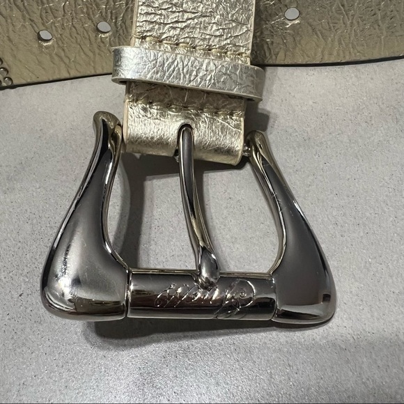 GUESS Genuine Leather Studded Belt - Picture 3 of 7